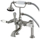 Kingston Brass AE103TWLL Wilshire Deck Mounted Roman Tub Filler - Brushed