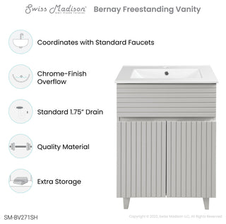 Bernay 24" Bathroom Vanity, Shell