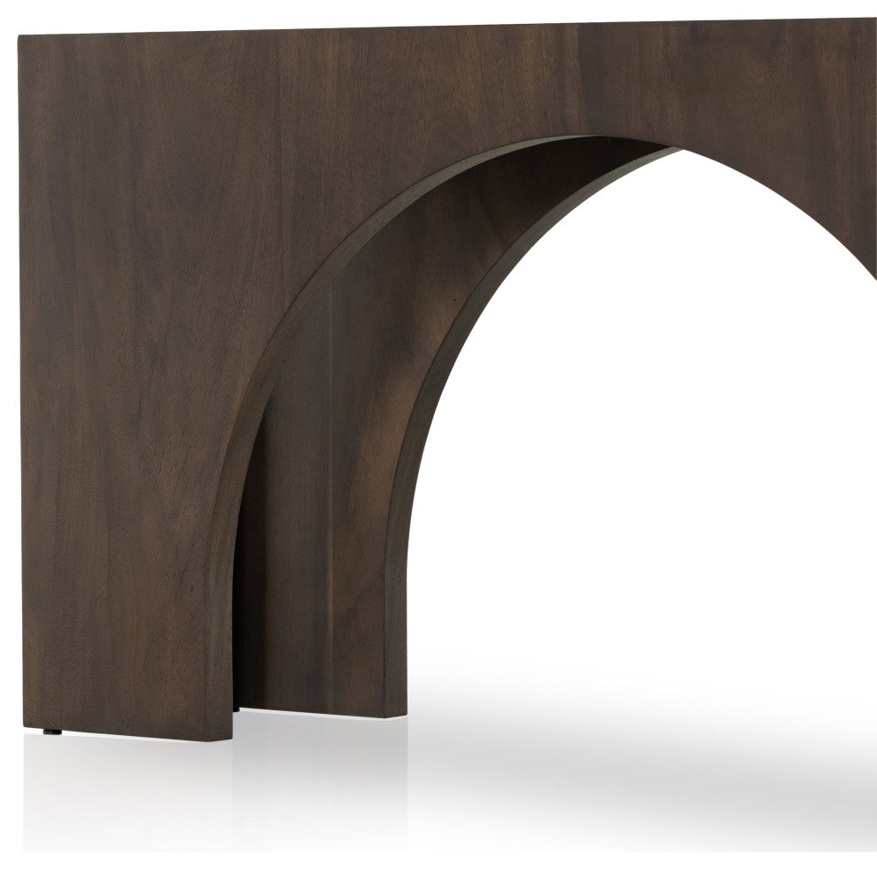 Fausto Console Table-Smoked Guanacaste