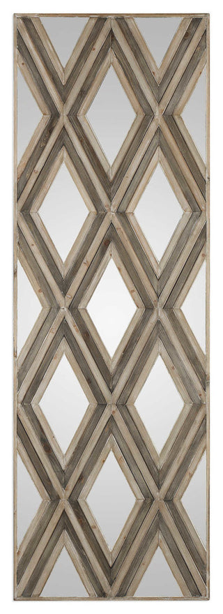 Tahira Geometric Argyle Pattern Wall Mirror