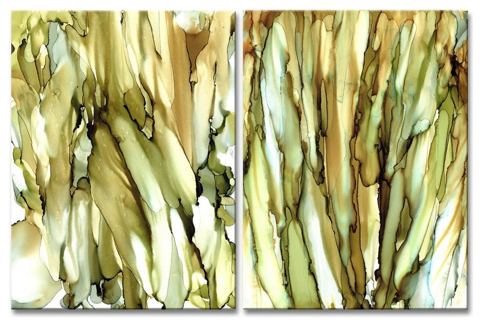Ready2HangArt 'Puddles & Cattails' Canvas Wall Decor Set, 30"x40" 2-Panels