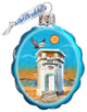 Laguna Beach Tower Glass Ornament