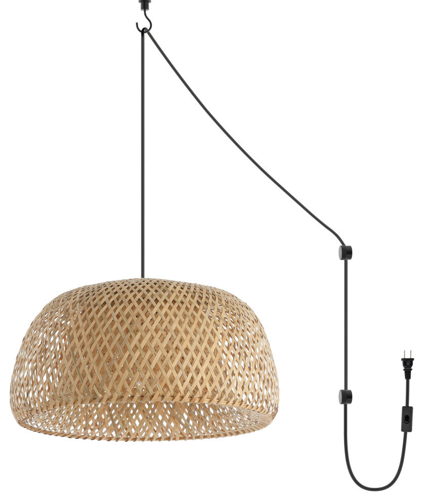 JONATHAN Y Lighting JYL1403 Mateo 18"W LED Hardwired or Plug-In - Brown
