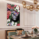 "Earth Goddess" Frameless Free Floating Tempered Glass Panel Wall Art Set of 2
