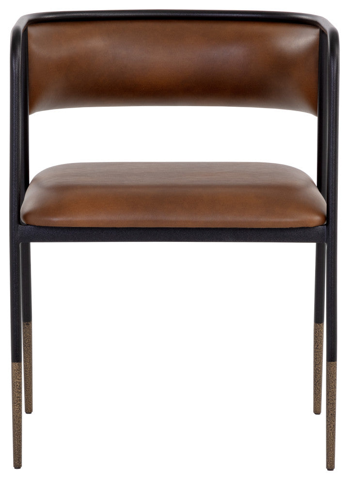 Brenan Dining Armchair Bravo Cognac