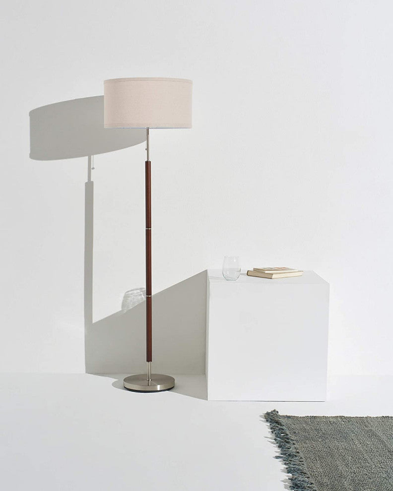 Brightech Carter Floor, LED Mid Century Modern Floor Bedroom & Living Room Lamp