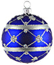 Blue Adorned Ball Ornament, Large