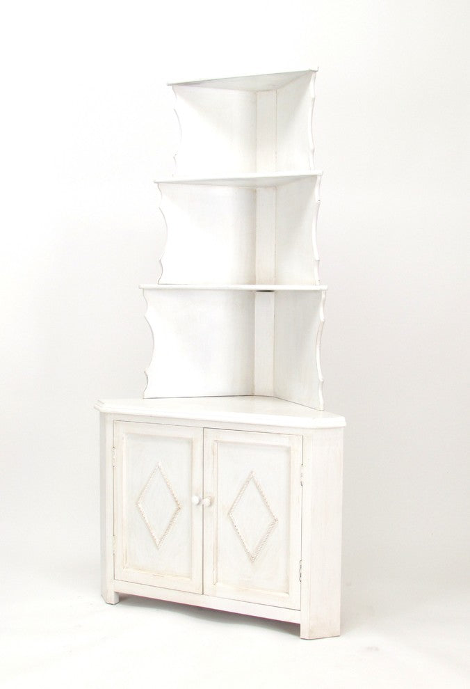 Corner Display, White