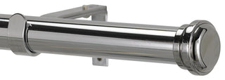 Empire, Non-Telescoping Curtain Rod, Chrome, 72''