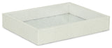 Labai Tray with Mirrored Interior, White Silver