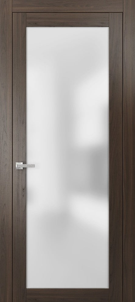 Planum 2102 Interior Door Slab 36x80 Chocolate Ash Barn Sliding Pocket