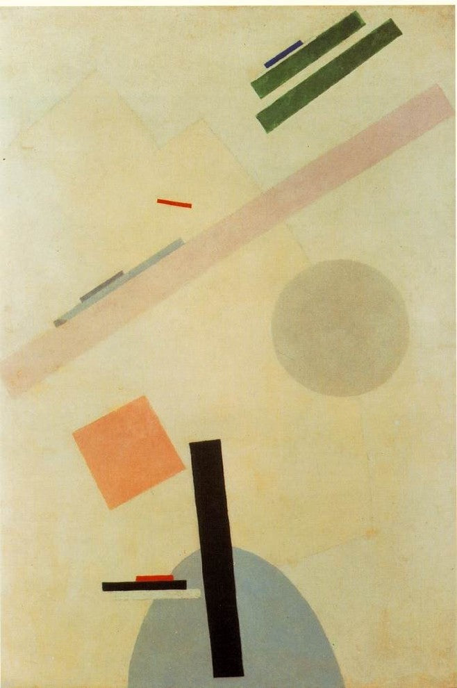 Kazimir Malevich Suprematist Painting, 18"x27" Wall Decal