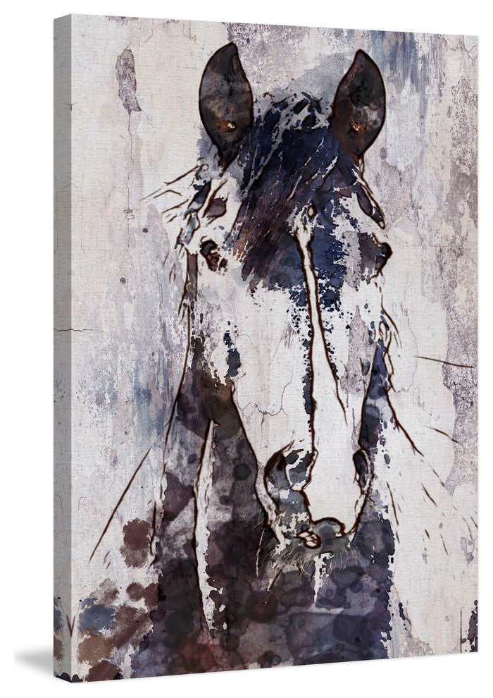 Marmont Hill, "Mustang Horse" by Irena Orlov Painting on Wrapped Canvas, 16x24