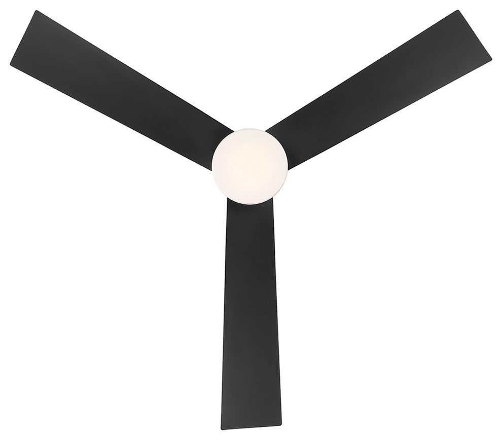 San Francisco Indoor/Outdoor 3-Blade Smart Ceiling Fan 44" Matte Black With Kit