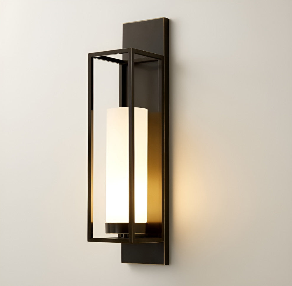 Luxury Wall Lamp in Palace Style for Living Room, Bedroom, Black + Gold, Cool Light