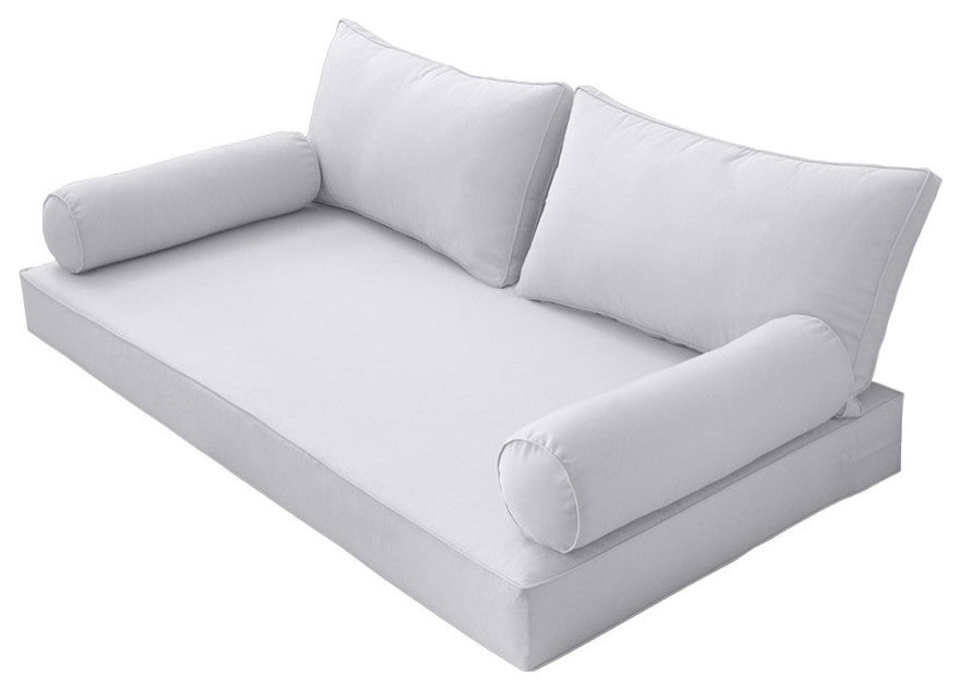 S2 Queen Size 5PC Pipe Daybed Mattress Cushion Bolster Pillow Complete Set AD105