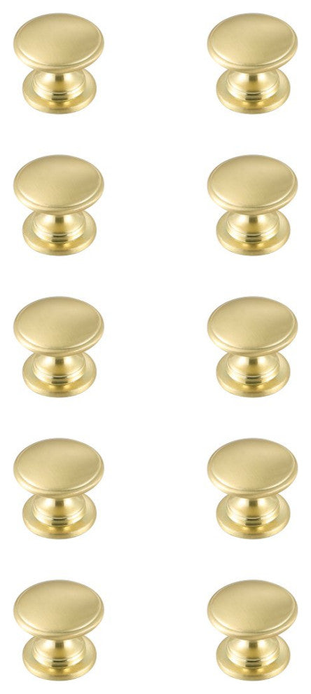 KB2004-GD-10PK Kaid 1.2" Mushroom Knob, Set of 10