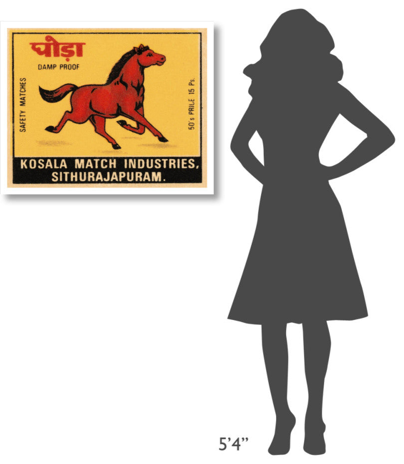 "Kosala Match Industries Safety Matches" Print by Phillumenart, 32"x26"