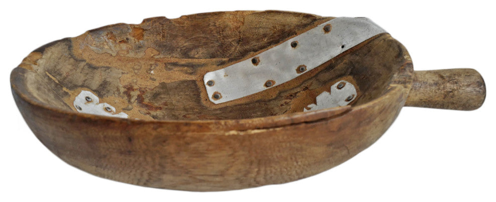 Consigned Hutu Burundi Wood Scoop Bowl 1