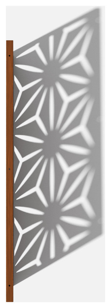 Alta Corten Steel Decorative Screen Panel, Star