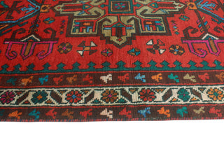 Fine Vintage Distressed Aline Red/Beige Runner, 3'1x12'5