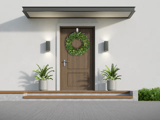 Preserved Decorative Real Boxwood Leaf and Olive Leaf Wreath 21" Green