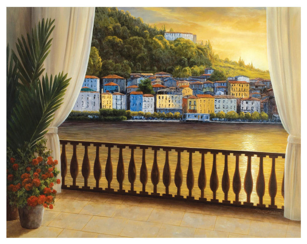 "Italian View" Digital Paper Print by Diane Romanello, 26"x20"