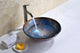 ANZZI Tara Series Tempered Glass Bathroom Vessel Sink
