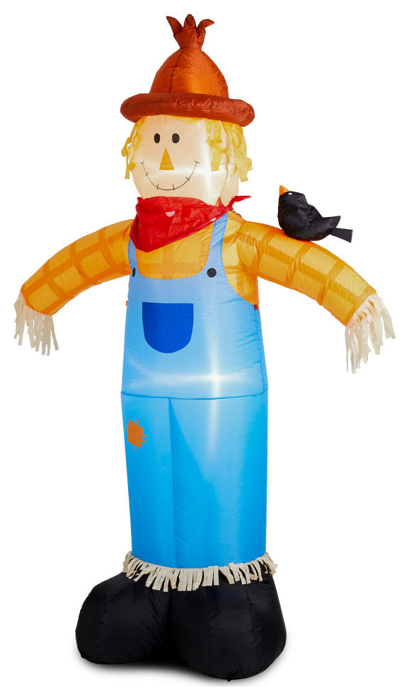 9FT Lighted Inflatable Scarecrow Decor
