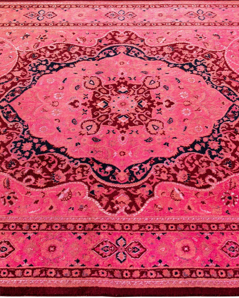 Fine Vibrance, One-of-a-Kind Hand-Knotted Area Rug Pink, 4'6"x7'3"