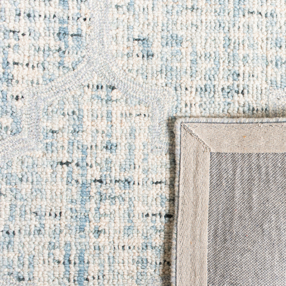 Safavieh Couture Abstract Collection, ABT474 Rug, Ivory/Turquoise, 2'3"x8'