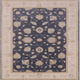Ahgly Company Indoor Square Mid-Century Modern Area Rugs, 5' Square