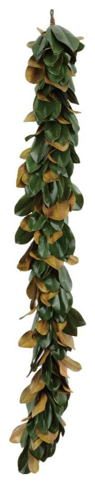 Elegant Large Southern Magnolia Leaf Garland Faux Leaves Hanging 72 in Long