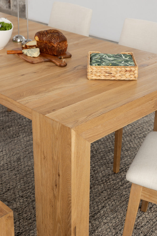 Transformer Table Dining Table Set With 2 Benches, Natural