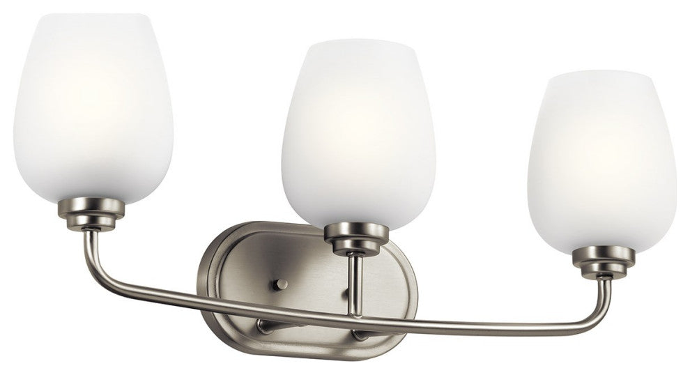 Kichler Valserrano 3 Light Bath Light in Brushed Nickel
