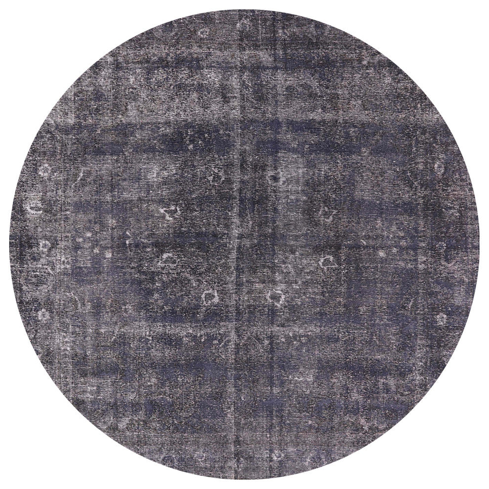 Ahgly Company Indoor Round Mid-Century Modern Area Rugs, 3' Round