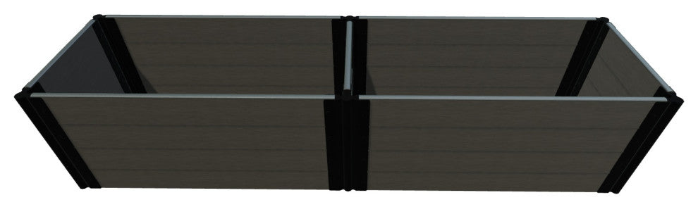 Weathered Wood 2' X 8' X 22" Raised Garden Bed - 1" Profile