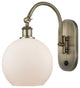 Innovations 518-1W-AB-G121-8 1-Light Sconce, Antique Brass