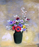Odilon Redon Flowers in a Green Pitcher, 20"x25" Wall Decal Print