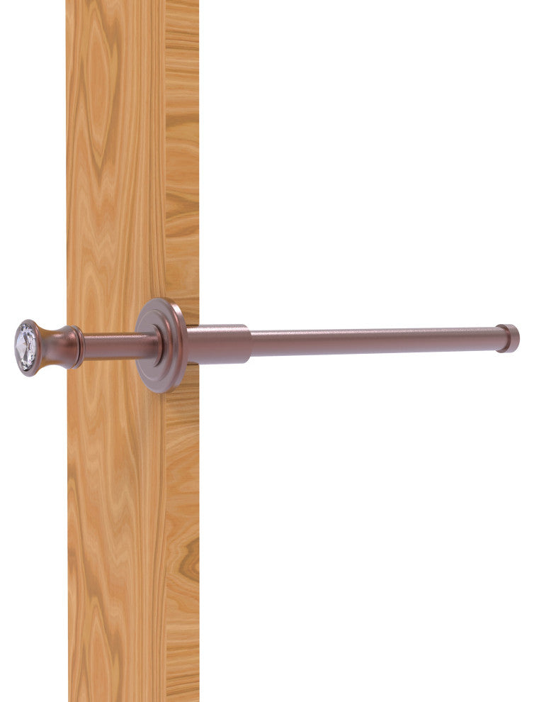Carolina Crystal Retractable Pullout Garment Rod, Antique Copper