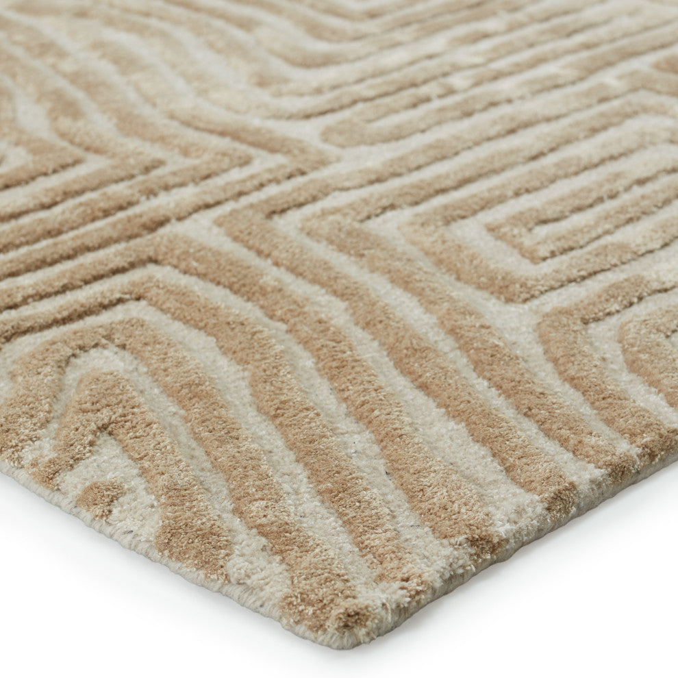 Jaipur Living Impress Handmade Abstract Beige Area Rug 8'X11'