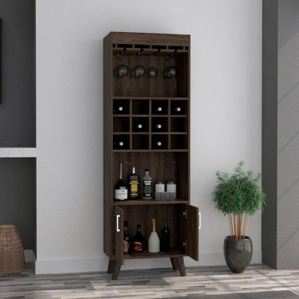 Edessa Bar Cabinet Dark Walnut