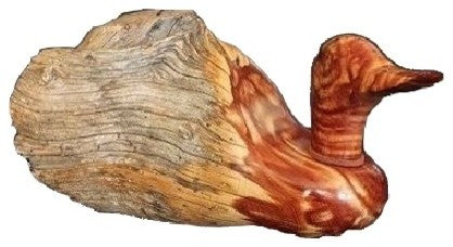 Fence Post Real Wood Duck Sculpture, X-Large