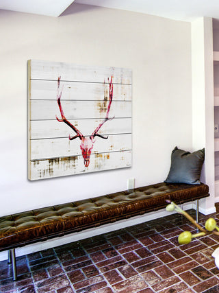 "Hot Temper" Wall Art on Wood, 32"x32"