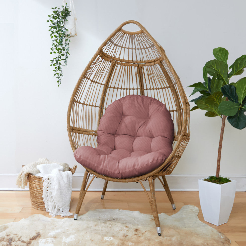 Noble Gray Indoor Mauve Egg Chair Cushion