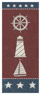 "Coastal Americana Panel II" Digital Paper Print by David Carter Brown, 26"x62"