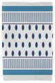 30x60" Center Stripe, Stripe Print Beach Towel, Navy Blue