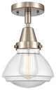 Innovations 447-1C-SN-G322-LED Olean 1 Light Flush Mount, Brushed Satin Nickel