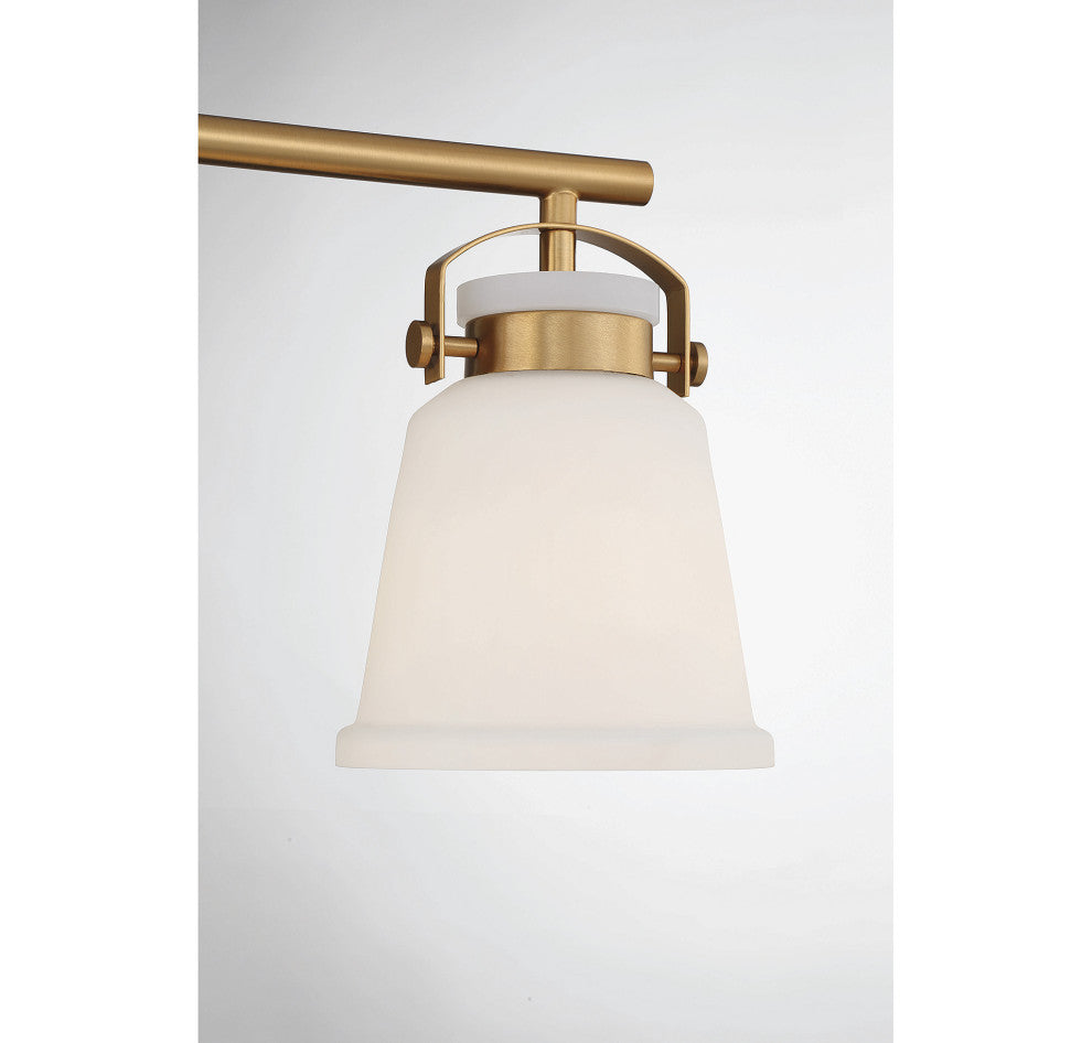 Kaden 3-Light Bathroom Vanity Light, Warm Brass