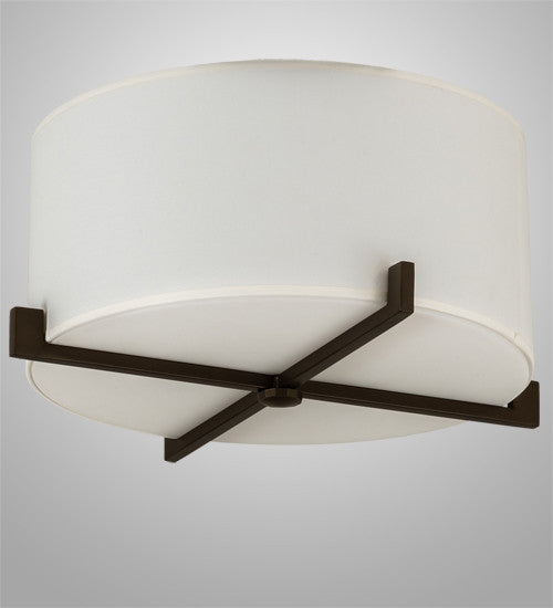 17 Wide Cilindro Structure Flushmount